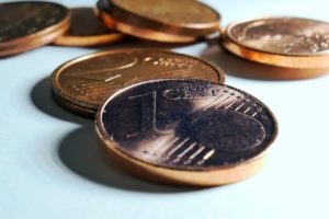 Ein Cent Münze für Vorfälligkeitsentschädigung