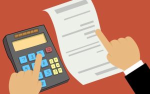 Prüfung von Mahngebühren mit Taschenrechner